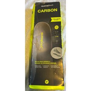 SuperFeet Carbon Insoles - Size G Men 11.5-13) New
